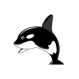 Orca-Maskottchen
