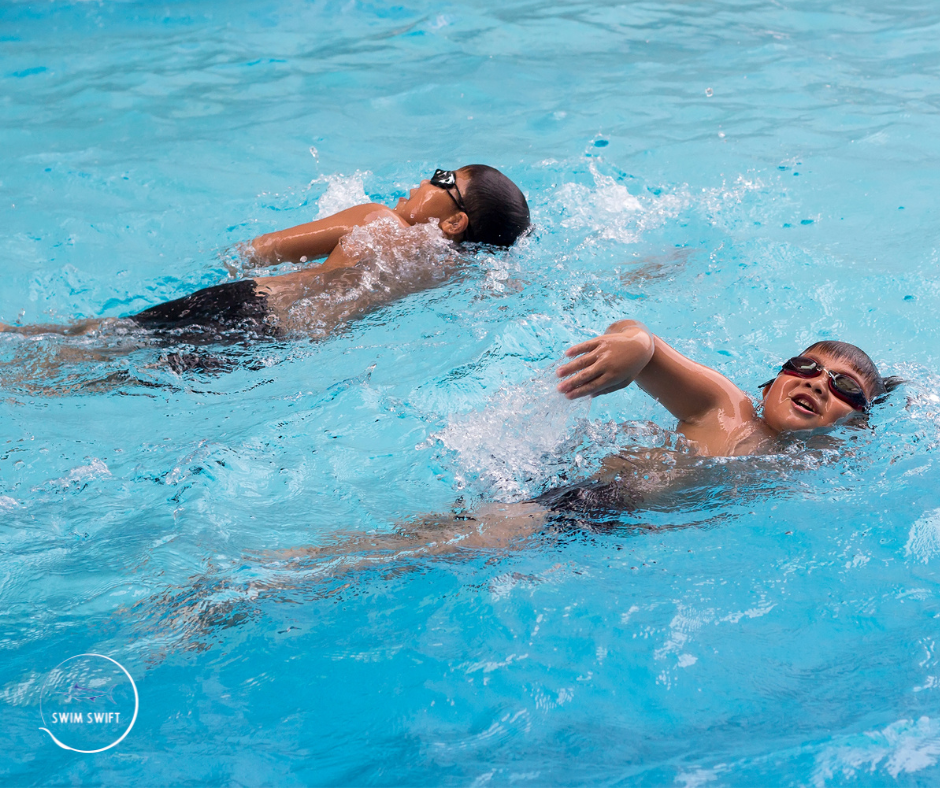 Swim Swift instructor teaching a child